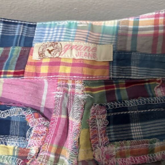 Grane Plaid cotton shorts size 7 - Picture 2 of 4